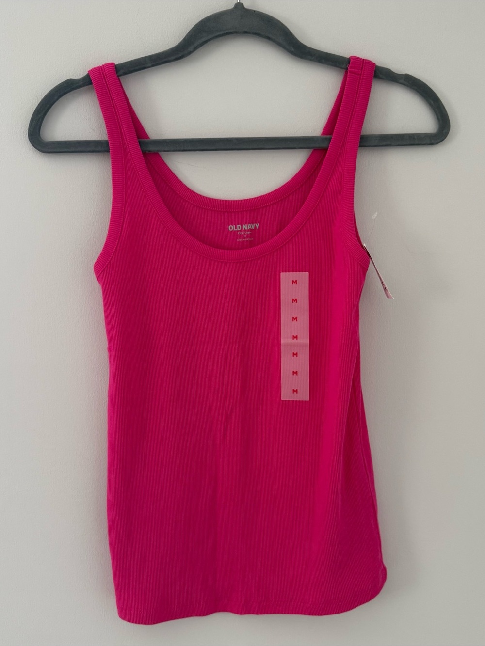 Old Navy Fuchsia Pink Ribbed Tank Top